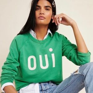 Clare V for Anthropologie OUI sweatshirt. Medium